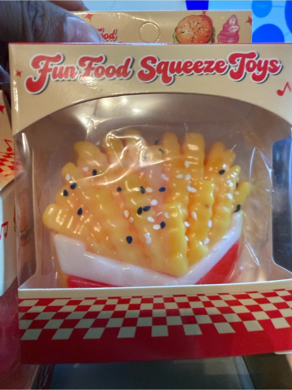 Fun Food Squeeze Toy - Yellow & Red French Fry Stress Toy